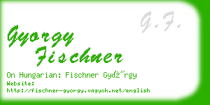 gyorgy fischner business card